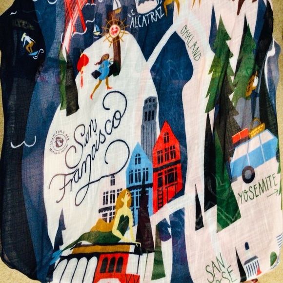 NWT Spartina 449 scarf wrap women California - Picture 9 of 10